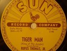 Rufus Thomas Jr  Sun 188 78rpm Tiger Man Pre Elvis Presley Version Wild E-