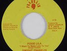 70s Soul 45 DWIGHT FRANKLIN Foxie Lila FRANKLIN HEAR