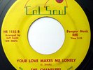 Rare Northern Soul 45 THE CHANDLERS Your Love Makes Me Lonely on Col Soul