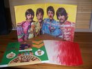 The Beatles Sgt Pepper RARE 1967 vinyl WIDE SPINE German Sleeve  FOOL & Card