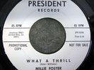 MILLIE FOSTER- WHAT A THRILL / DID I THINK ABOUT YOU WHITE LABEL PROMO NORTHERN