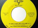 Rare Ohio Funk 45 THE FABULOUS ORIGINALS It Ain't Fair on Jewel M-