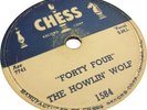 78 RPM THE HOWLIN' WOLF FORTY FOUR I'LL BE AROUND OTIS SPANN WILLIE DIXON 1954