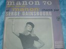 SERGE GAINSBOURG MANON 70 SOUNDTRACK  FRENCH SP