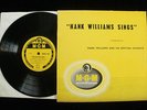 HANK WILLIAMS Sings LP UK 1st Press Company Cover MGM D 105 1952 10'' Rare EX