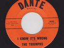 Texas Teen R&R/White Doowop B.J. Thomas/TRIUMPHS I Know It's Wrong DANTE HEAR