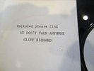 Cliff Richard 'We Don't Talk Anymore' TEST PRESS 1979