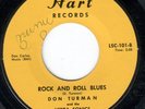 ROCKABILLY 45 INSTR. DON TURMAN/VIBRA SONICS ROCK AND ROLL BLUES/LEE BELLA