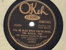 Okeh 41504 LOUIS ARMSTRONG ORCH - Sleepy Time Down South/RASCAL YOU E+ 1930