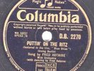 CLASSIC 1946 FRED ASTAIRE 78 PUTTIN ON THE RITZ / CRAZY FEET UK COL. DB 2270 EX-