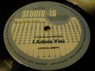 Love & Unity I Adore You/Captain Desmond Lover In Dance - 1st STUDIO-16 12' Exc