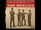 BEATLES SHE LOVES YOU/I'LL GET YOU RARE EARLY SWAN PIC SLEEVE EX- WITH EX+ 45