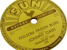 78 RPM JOHNNY CASH SUN 232 FOLSOM PRISON BLUES SO DOGGONE LONESOME 1955 LISTEN