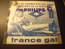 FRANCE GALL chante GAINSBOURG RARE 45T JUKE BOX ENCART ORIGINAL