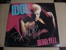 *BILLY IDOL*REBEL YELL-AUTOGRAPHED COVER-THE REAL DEAL