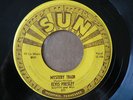 RARE ELVIS PRESLEY 45 rpm MYSTERY TRAIN on SUN lbl 223 ORIGINAL  u-156 etch