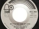 MICKEY DOLENZ & DAVY JONES -Do It In The Name- 1971 CANADA BELL 45  MONKEES  NM