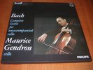 DELUXE PHILIPS HIFI - STEREO / BACH  suites  for cello   MAURICE  GENDRON  MINT