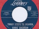 Eddie Cochran 45 Three Steps To Heaven 1960 Last Charted Single NM USA Pressing
