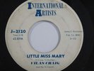 Rockabilly Teener 45 VILAS CRAIG Little Miss Mary / You Know on International