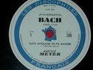 MARCELLE MEYER piano - Suite Anglaise & Toccata Bach - 4 X 78 rpm Discophiles