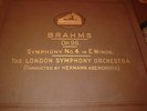 BRAHMS SYMPHONY NO 4 IN E MINOR OP98 LONDON SYMPHONY ORCHESTRA HERMANN ABENDROTH