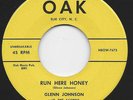 GLENN JOHNSON w/ THE ACORNS   RUN HERE HONEY   NM ROCKABILLY 45 LISTEN