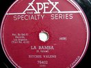 RITCHIE VALENS APEX 76402 LA BAMBA / DONNA Canadian 78 VERY RARE HEAR THEM