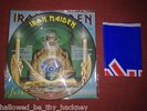 IRON MAIDEN SEVENTH SON OF A 7TH SON PICTURE DISC AND BANNER UK 1ST PRESS A/B