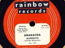 Alfredito 78 rpm Anabacoa /Mambo From Mars Rainbow 275 Latin jazz