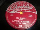 BLUES- LITTLE WALTER- CHECKER 78 RPM- MY BABE / THUNDERBIRD - LISTEN