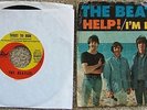 Vintage TWO The BEATLES 45 RPM Vinyl Records HELP and TICKET TO RIDE