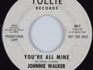 Garage/Popcorn 45 JOHNNIE WALKER You're All Mine TOLLIE HEAR