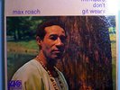 MAX ROACH w/GARY BARTZ+CHARLES TOLLIVER DON'T GIT WEARY SEALED ORIG 1968 LP