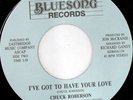 rare Modern Soul 45 CHUCK ROBERSON on BLUESONG Hear