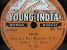 78 rpm African Uganda PAUL KIGUNDU & A BISASE Sente NM ? Young India SR 145