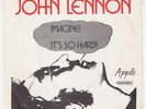 BEATLES / JOHN LENNON Imagine RARE UNIQUE Sweden p/s 45 SWEDISH b/w It's So Hard