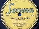 Léo Férré - Paris canaille chanté en Suédois - Rare 78T Suéde 1956