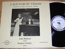 LOLA BOBESCO - GENTY - ALPHA DB 177 - NM  - L'age d'or du violon