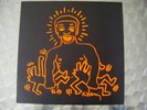 KEITH HARING 12” ART COVER LARRY LEVAN / ORANGE VERSION