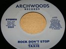 usa 45 TAXIE rock don't stop. monster rare boogie modern soul gem on Archwoods