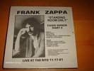 FRANK ZAPPA Standing Room Only (Toxic Shock Part II) Rare LP Steve Vai Not TMOQ