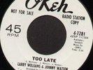 Rare Northern Soul 45 - LARRY WILLIAMS/JOHNNY WATSON (Okeh)  *Rare White Promo*