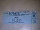elvis presley nbc tv special ticket. 6pm show