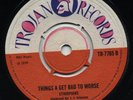 (Skinhead Reggae) BAD TO WORSE The Ethiopians/ SATISFACTION Carl Dawkins (EX-) ?