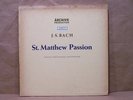 Karl Richter Bach Passion of St. Matthew Archiv Demo Box red stereo LPs NM