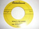 The Thunder Rocks 45 What's The Word ROSELAWN