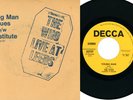 THE WHO Young Man Blues US DJ DECCA 45 & PROMO PICTURE SLEEVE #32737