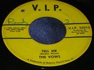 Hear Rare Stock Northern Soul 45: The Vows on VIP Buttered Popcorn & Tell Me