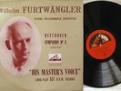 BEETHOVEN Symphony 3 EROICA FURTWANGLER VPO HMV ALP 1060 EXC